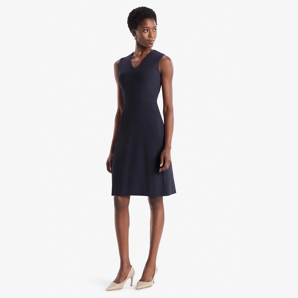 MM Lafleur Navy Midi Dress